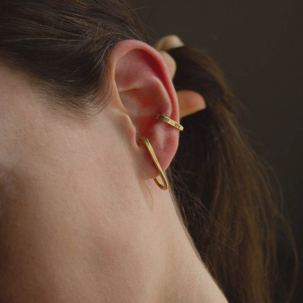 Gold Hook Earring image 1