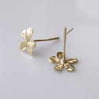 Gold Plumbago Earring image 1