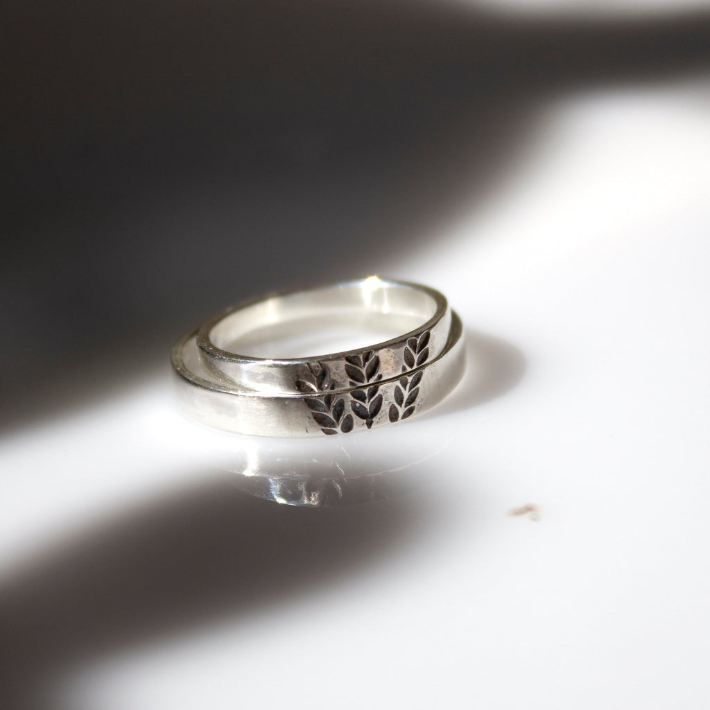 wheat silver ring