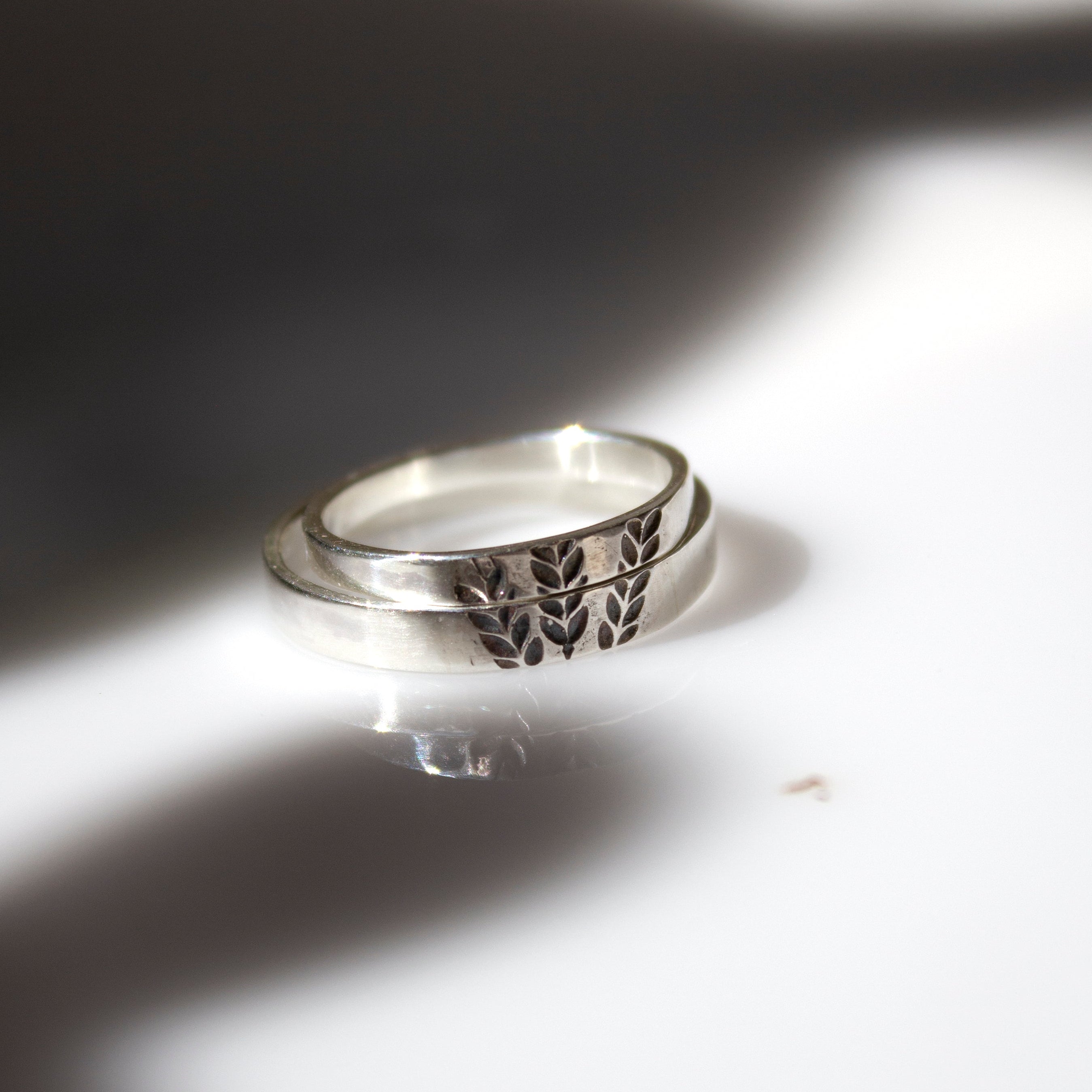wheat silver ring