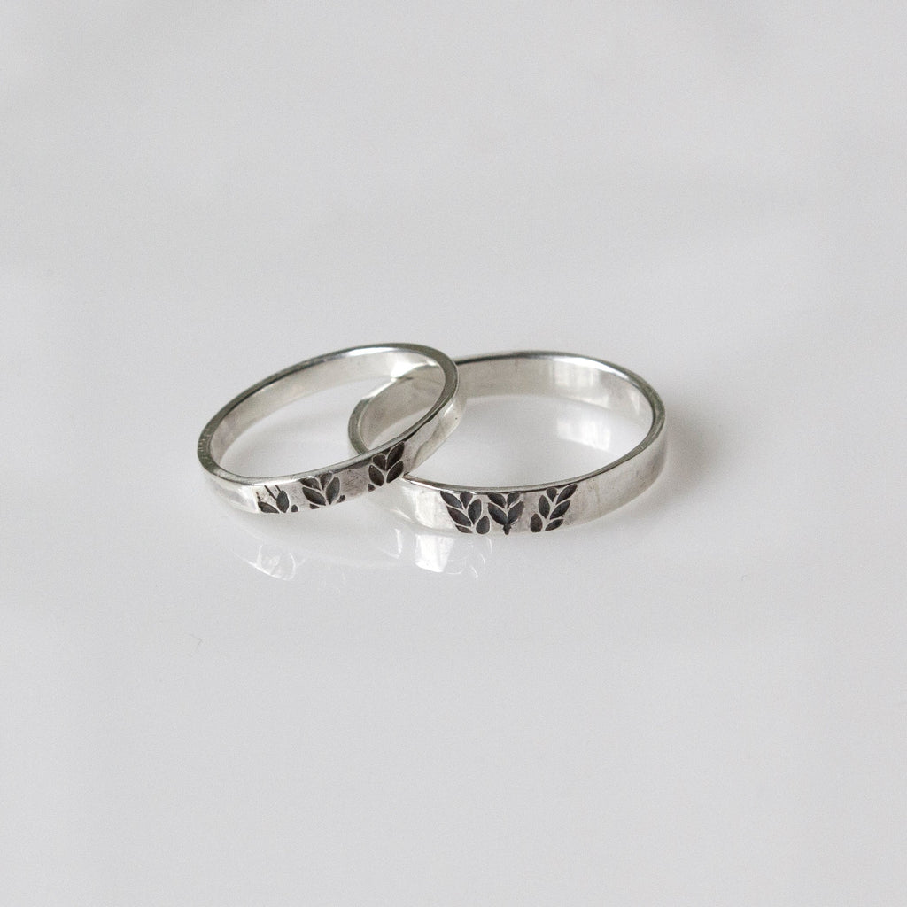 wheat silver ring