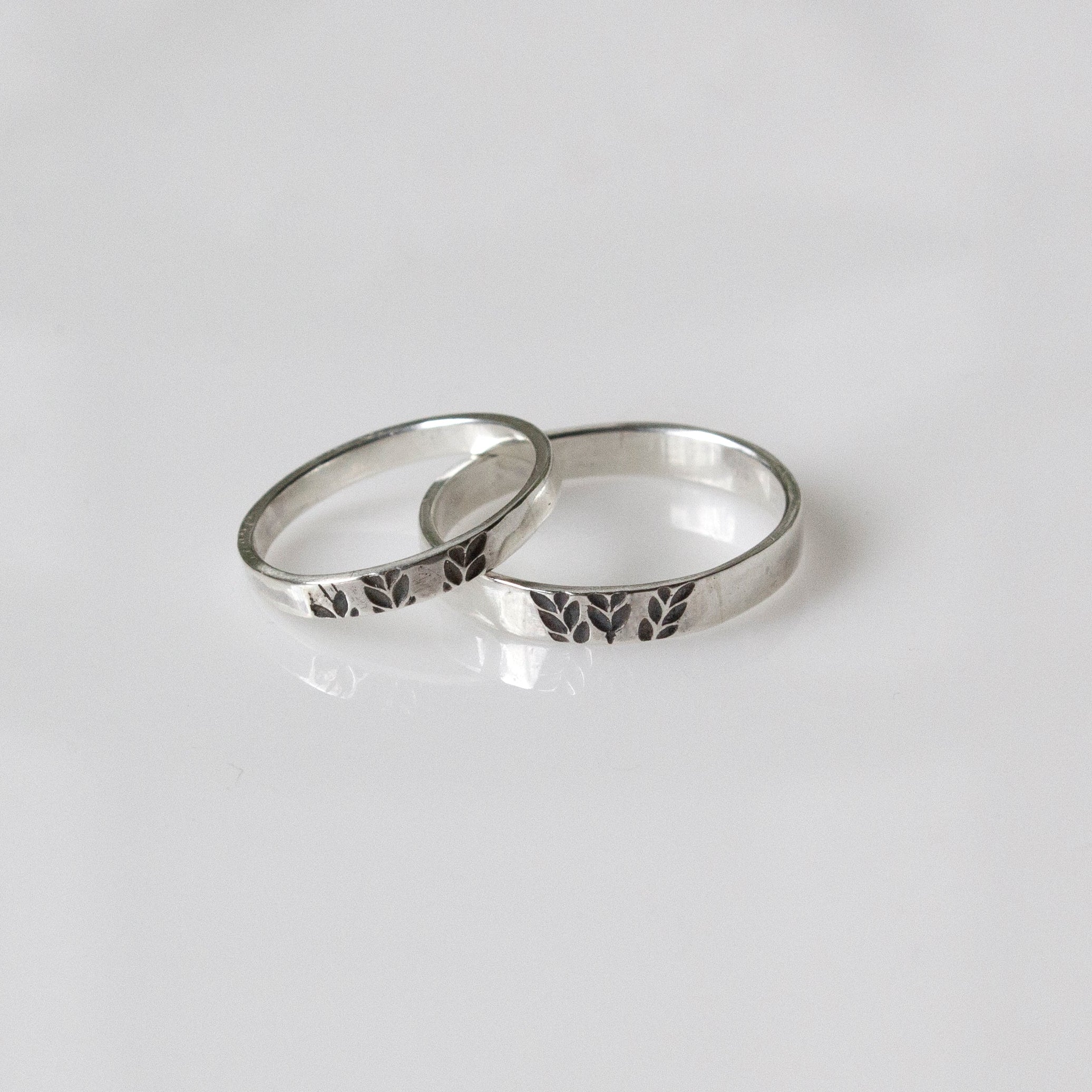 wheat silver ring
