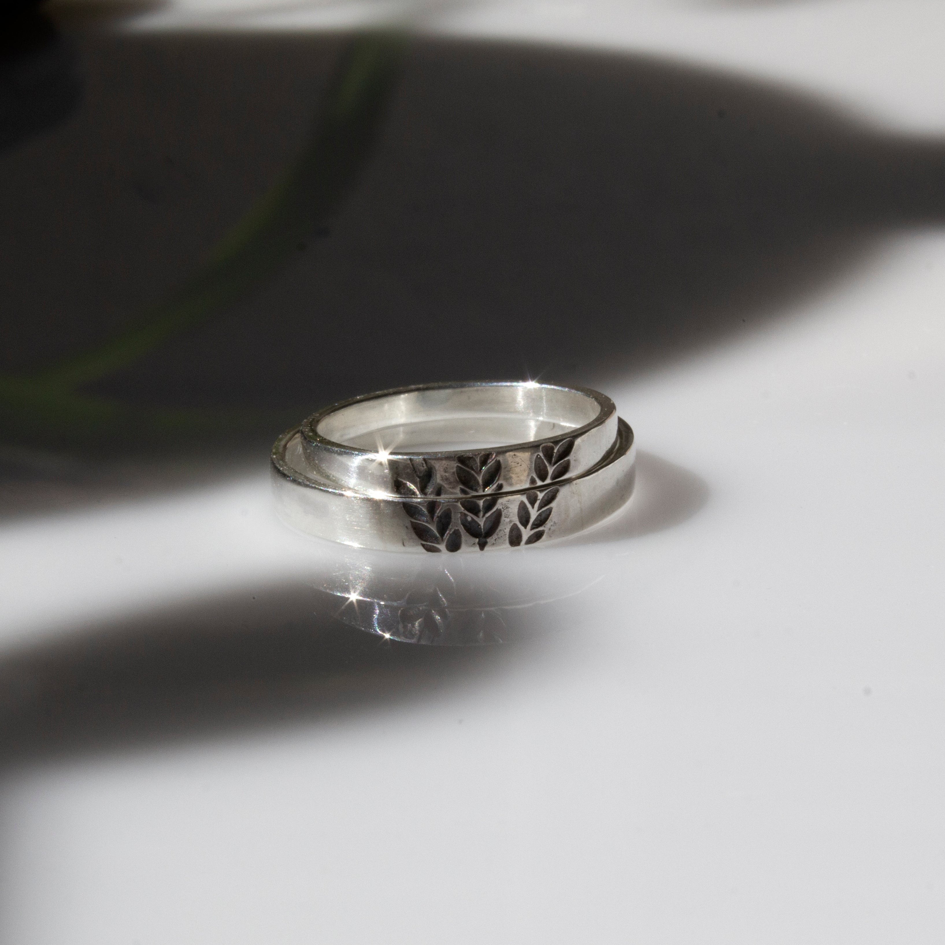wheat silver ring